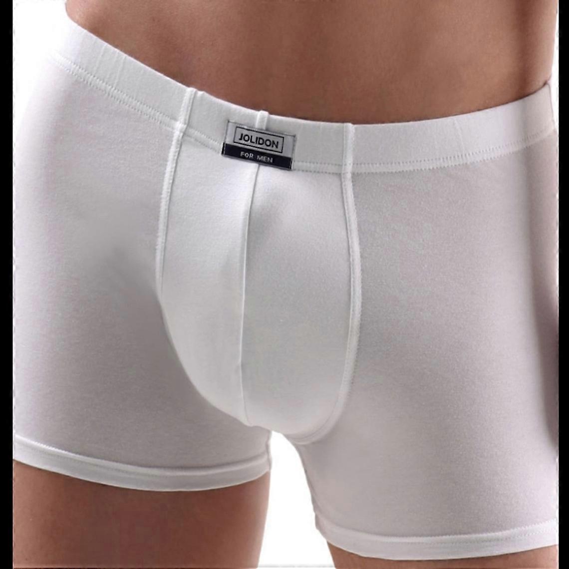 Biele bavlnené boxerky