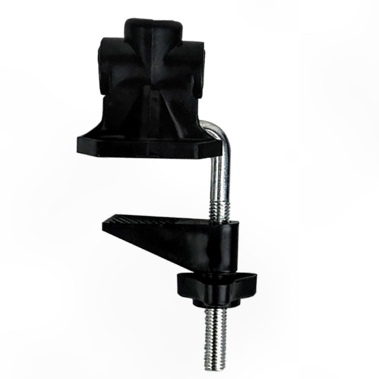 Sturdy Adjustable Clamp for Table Lamps, Work Lights, and Microphone Stands - Durable Metal Holder with Versatile Functionality