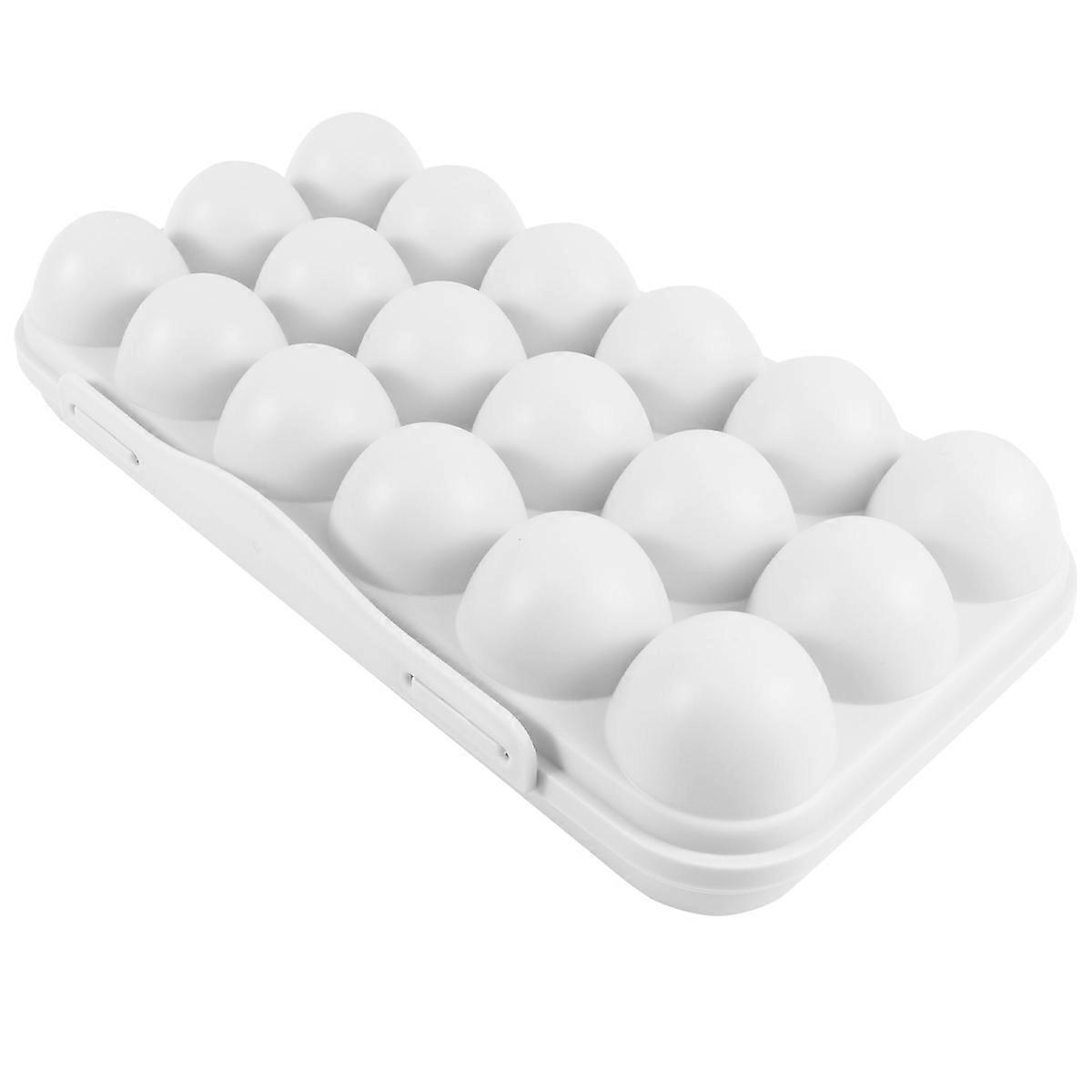 Kitchen Egg Tray Holder for Egg Storage 2Pcs Durable Stackable Grey Boxes