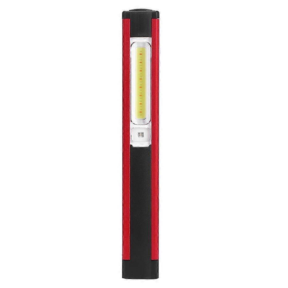 Outdoor Portable LED COB Magnetic Flashlight Emergency Work Lamp USB Charging White Red Light(white light red light )
