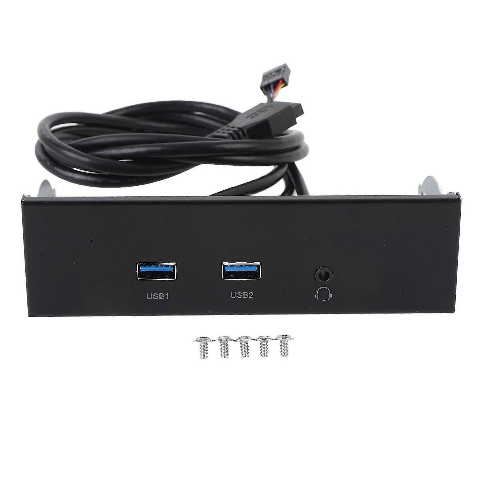 USB3.2 GEN1 Front Panel 5.25 Inch 3 Port 19 Pin Optical Drive Front Panel Hub Adapter for Win 7 8 10 11 2003 for LINUX