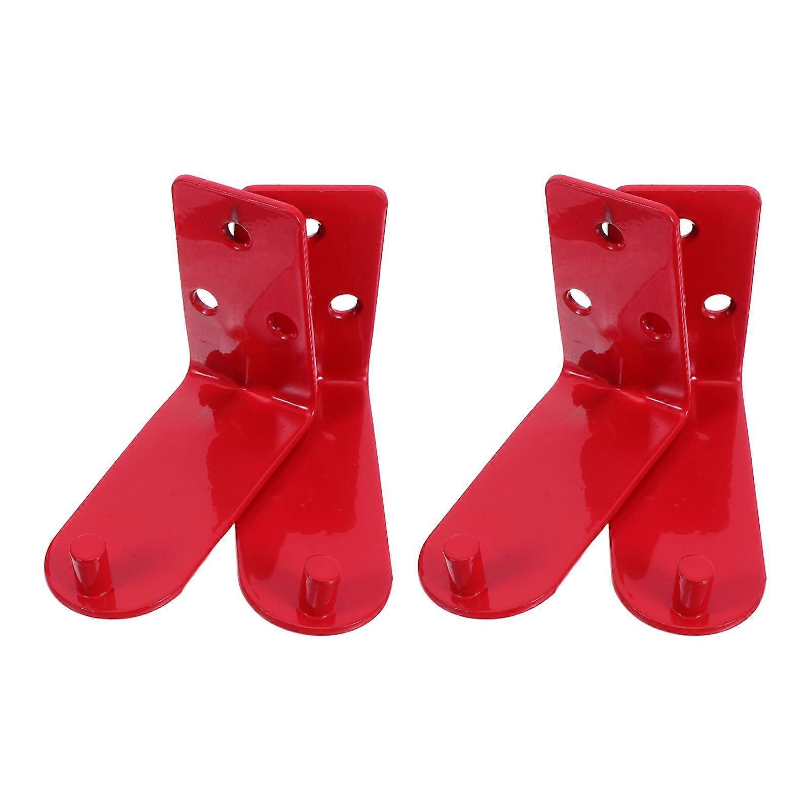 Wall Mounting Hook Holder Heavy Duty Bracket Fire Extinguisher Mount For Emergency Situations Iron Material Holds Fire Extinguishers 4 Sets
