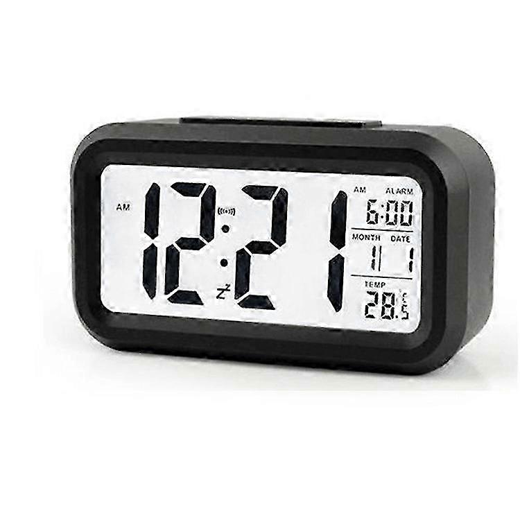 Rechargeable Electronic Digital Clock with Loud Sound Night Light Temperture