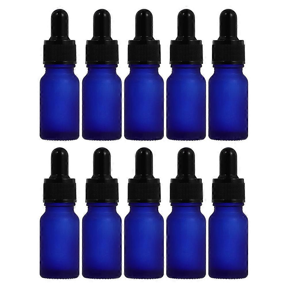 Liquid Bottle Frosted Glass Dropper Bottle for Storage Use 10Pcs