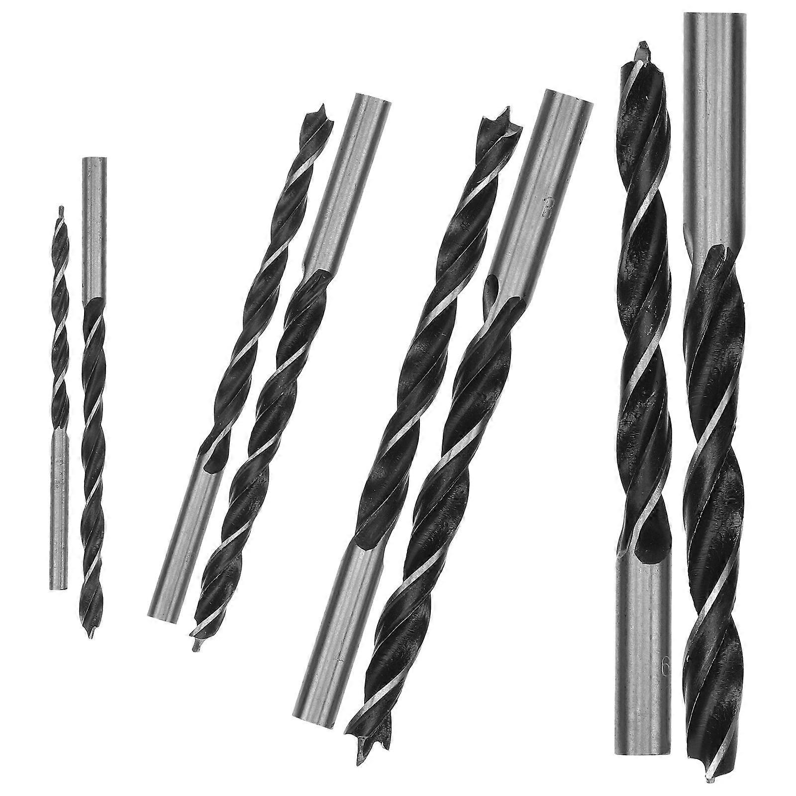 Woodworking Drill Bit Set Stainless Steel with High Hardness 8Pcs Drill Bits
