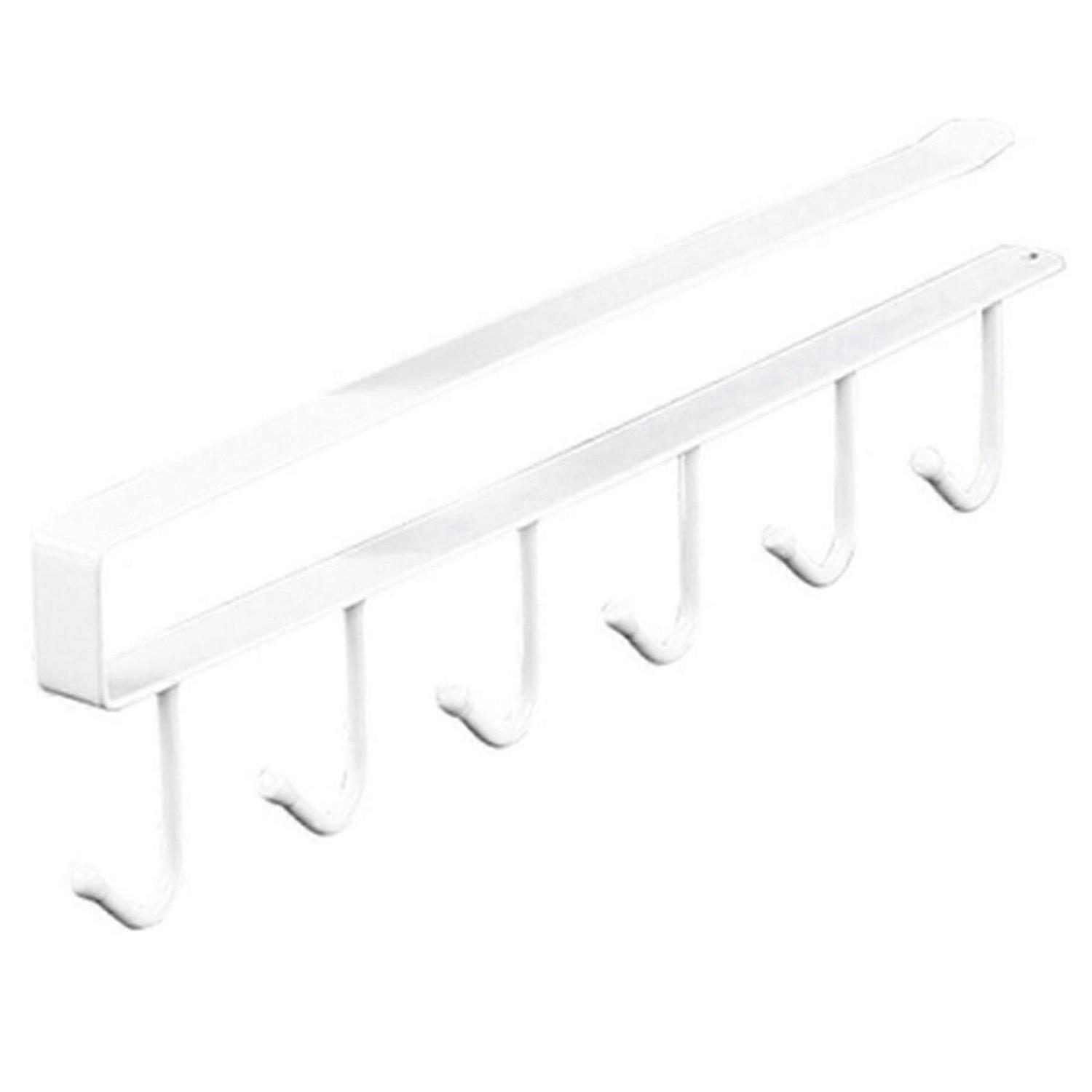 6 Hook Coffee Cup Mug Holder Hooks Shelf B