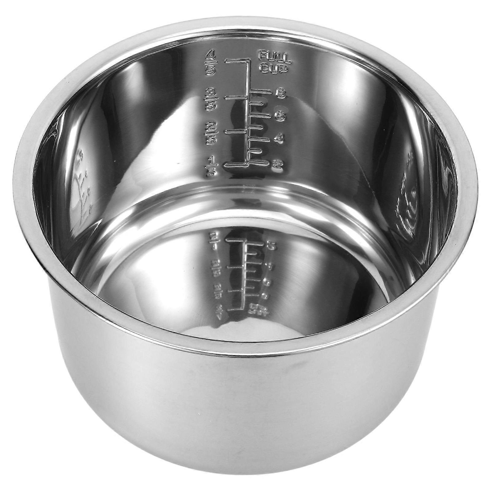 Electric Cooker Pot Stainless Steel Inner Pot for Dormitory Rice Cooker Accessory Making Cake 1Set