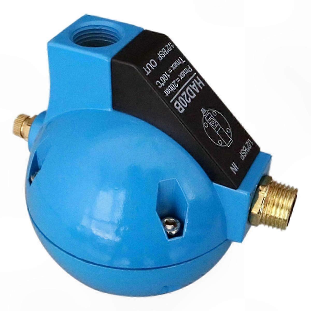 Automatic Float Drain Valve for Compressed Air Systems, 1/2 Inch, 400L/M Flow Rate