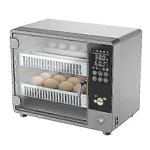 Automatic Egg Incubator, 24 Eggs, Ultrasonic Atomization Humidification, Automatic Egg Turning, with Color Touch Screen European plug