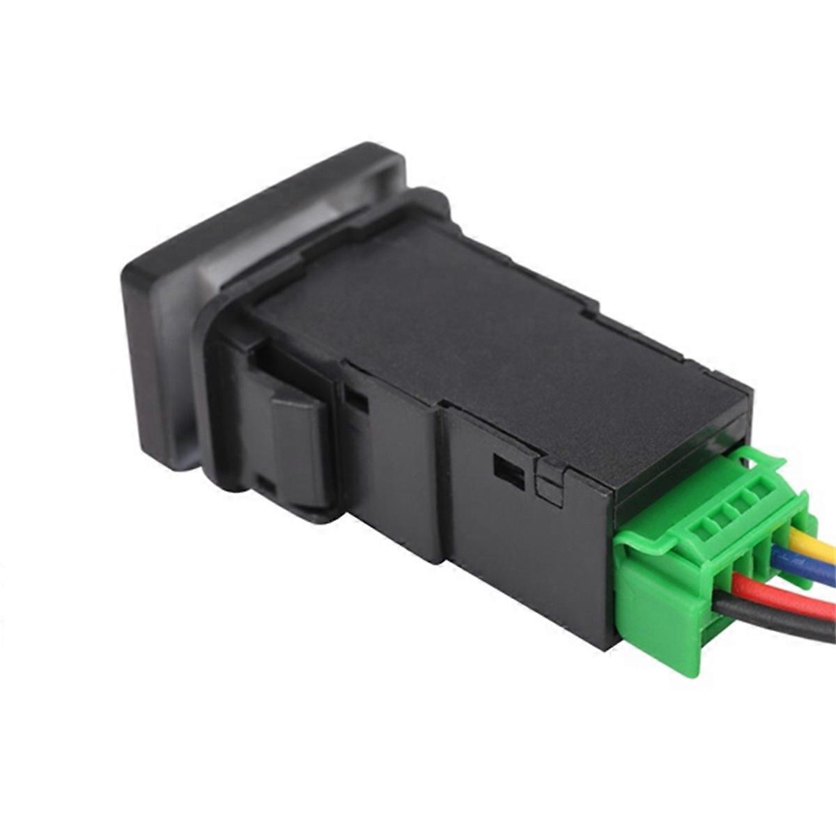 2Pcs 12V Blue LED Illuminated Switch On/Off for Black