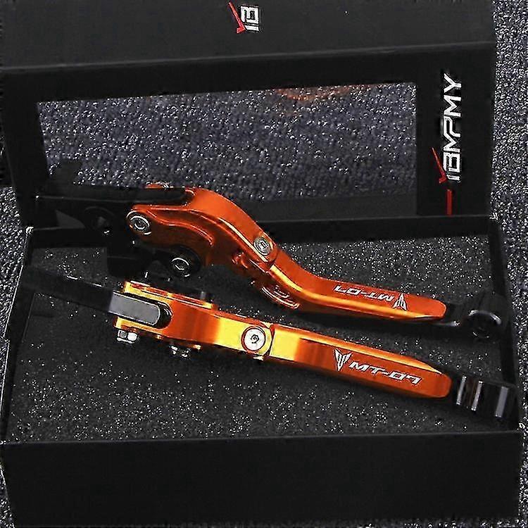 Cnc Adjustable Foldable Extendable Motorbike Brakes Clutch Levers For Yamaha Mt07 Mt-07 2014-2015-20