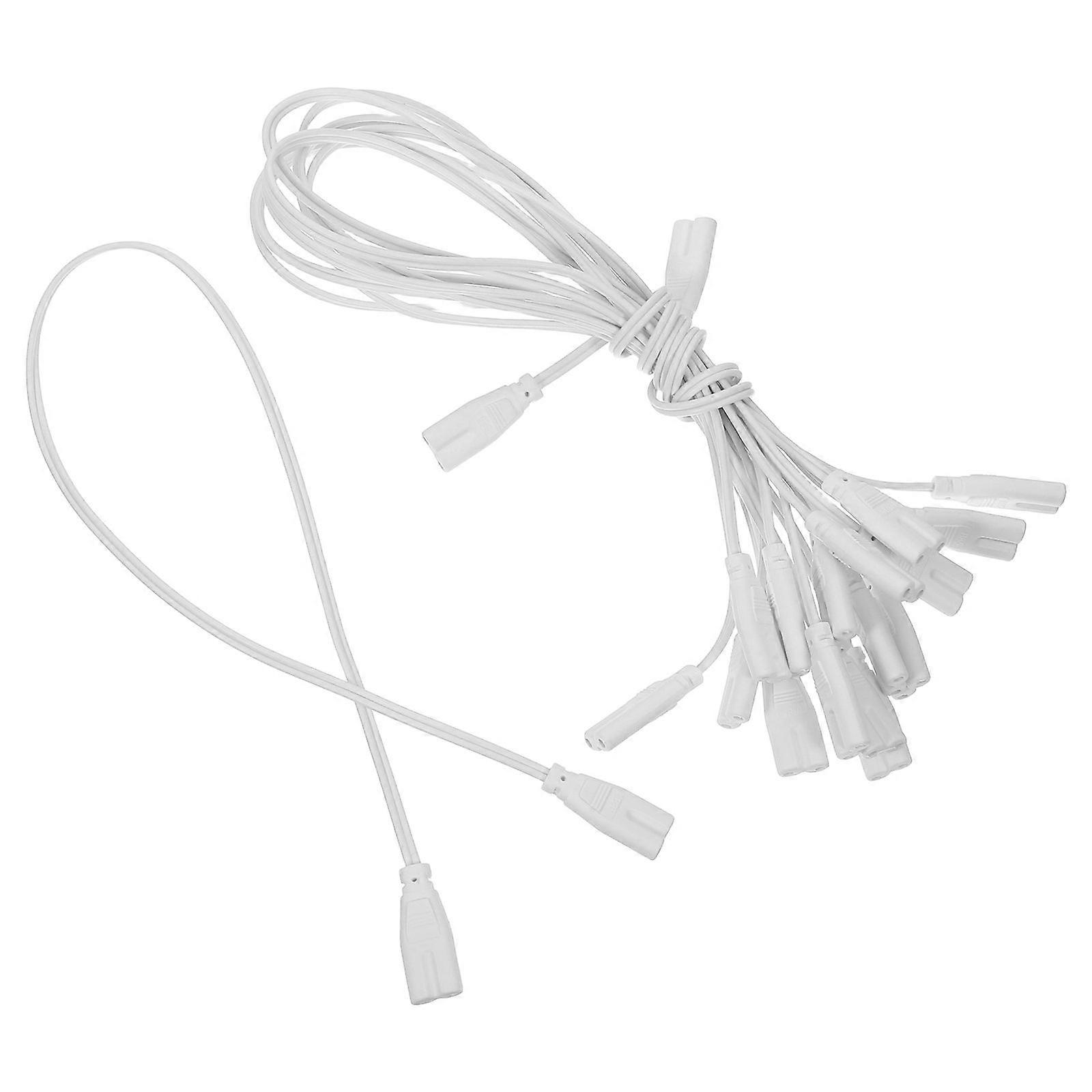 10pcs Led Light Cord: Led Lamp Connecting Wire Power Plug Connector Replacement - 3pin 50cm Tail Power Cord Fittings For Lamp