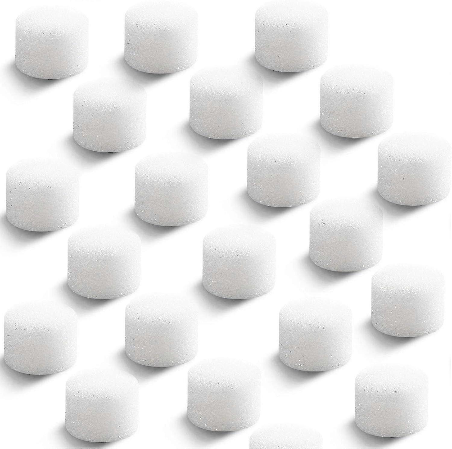Nebulizer Filters Replacement Set - 48 Pieces Round White Sponge Filters