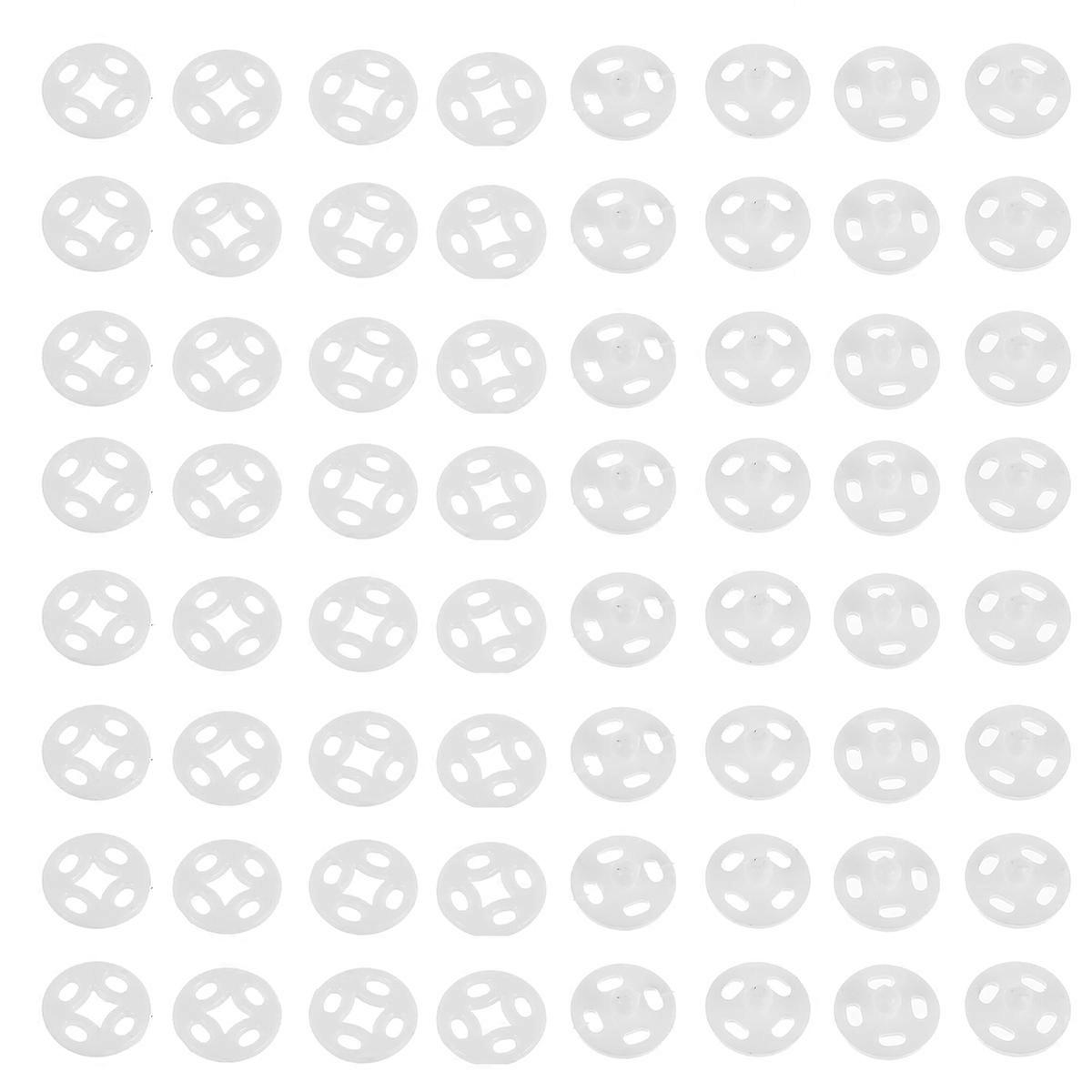 Plastic Button T-Shirt Button for Sewing 1000Pcs White Clothes Transparent Buttons