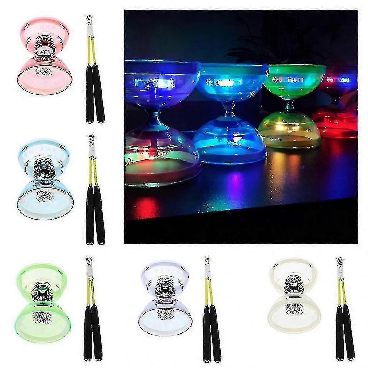 Rolamento profissional Diabolo definir brinquedo de alta velocidade malabarismo macio com hobbies corda crianças clássico presente de jogo de mão