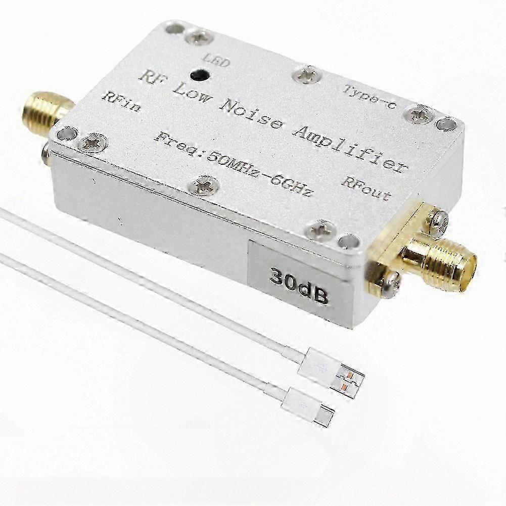 Low Noise Amplifier for Broadband 50M-6GHz Signal Reception SDR UHF VHF FM Radio LNA Module Receiver Enhancement