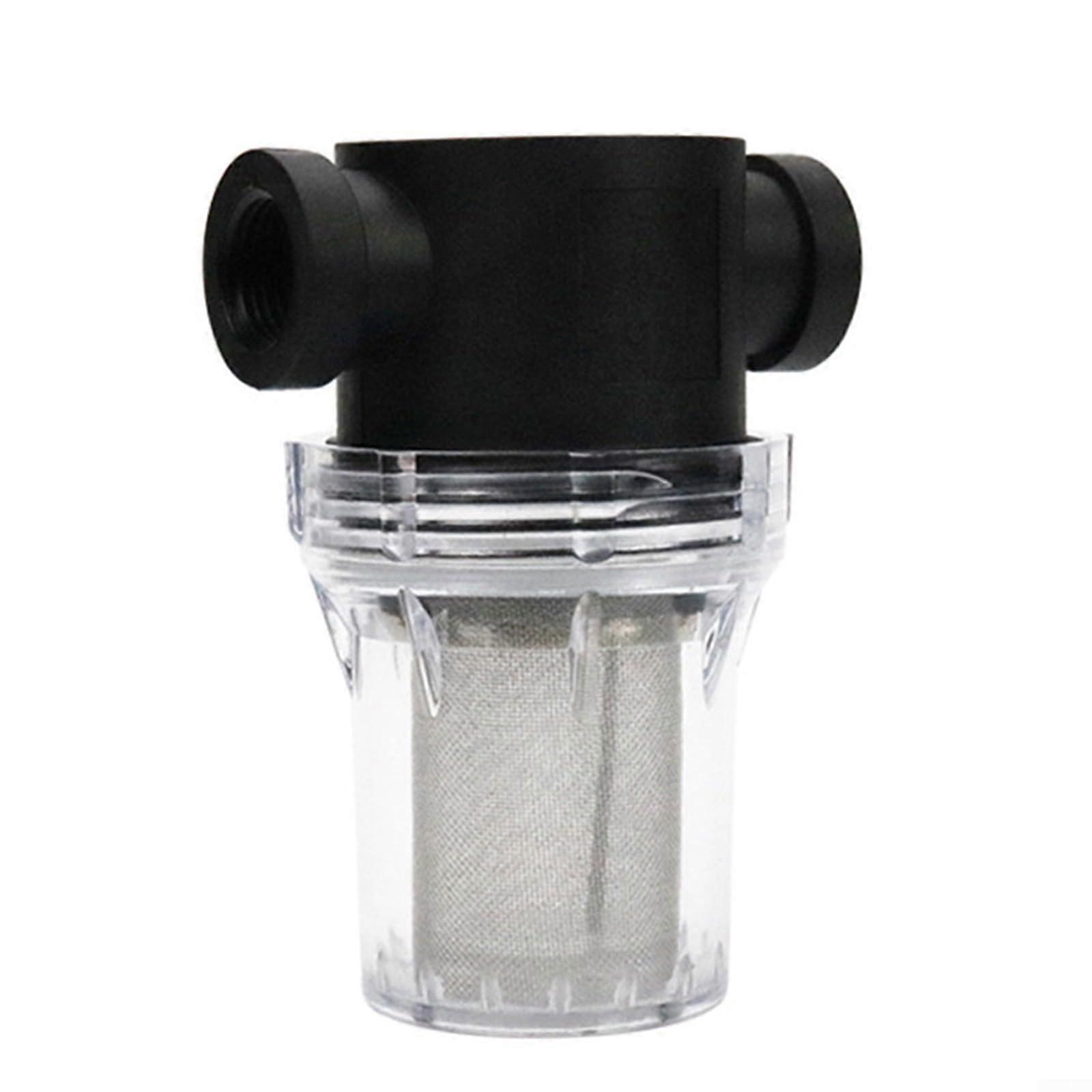Water Pump Filter for Garden Pond, Flow Inline Mesh Strainer, Debris Protection, Model B