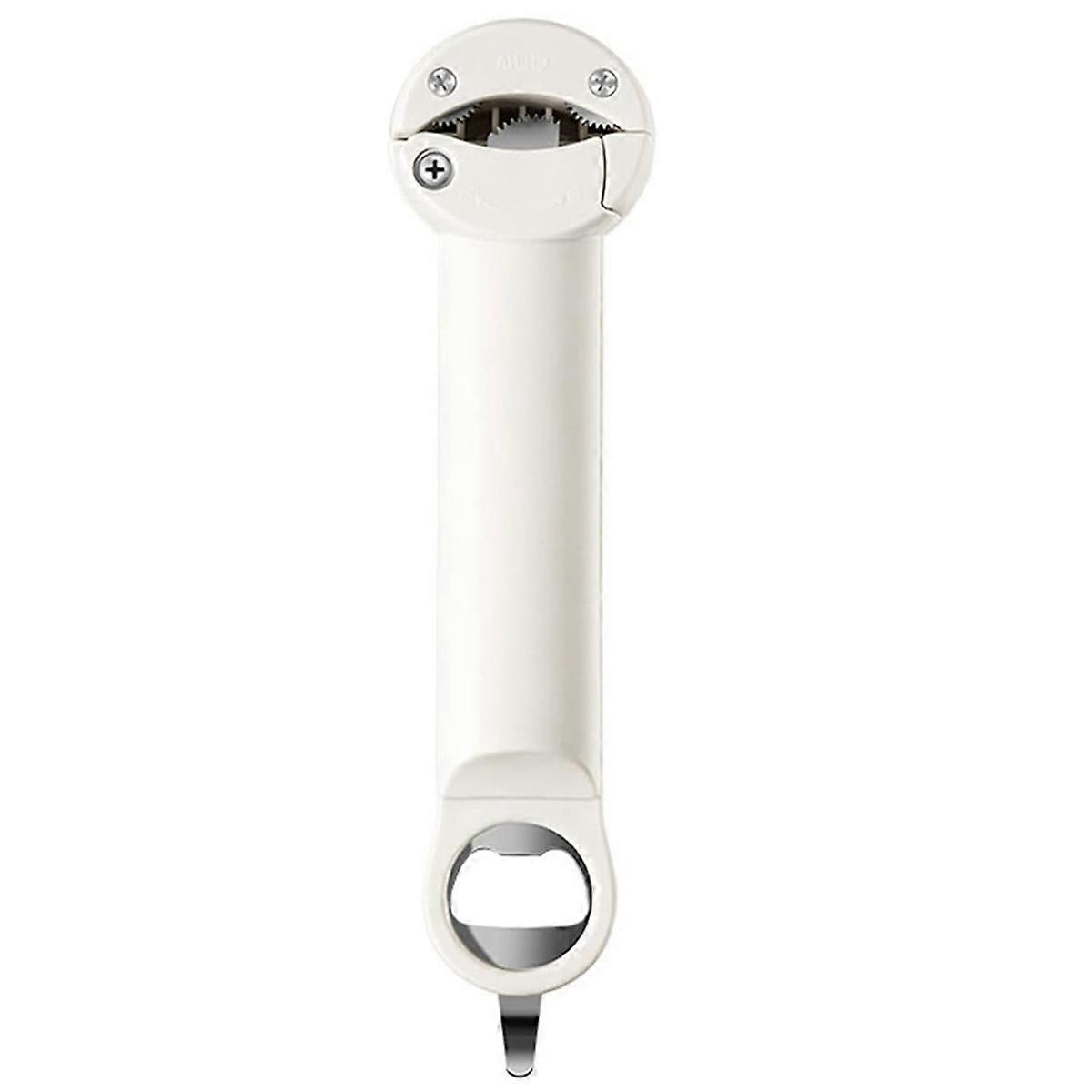 Handy Bottle Jar Easy Opener Multi-Function Kitchen Tool Multi Kitchen Tool for Jelly Jars Wine Opening Tool White