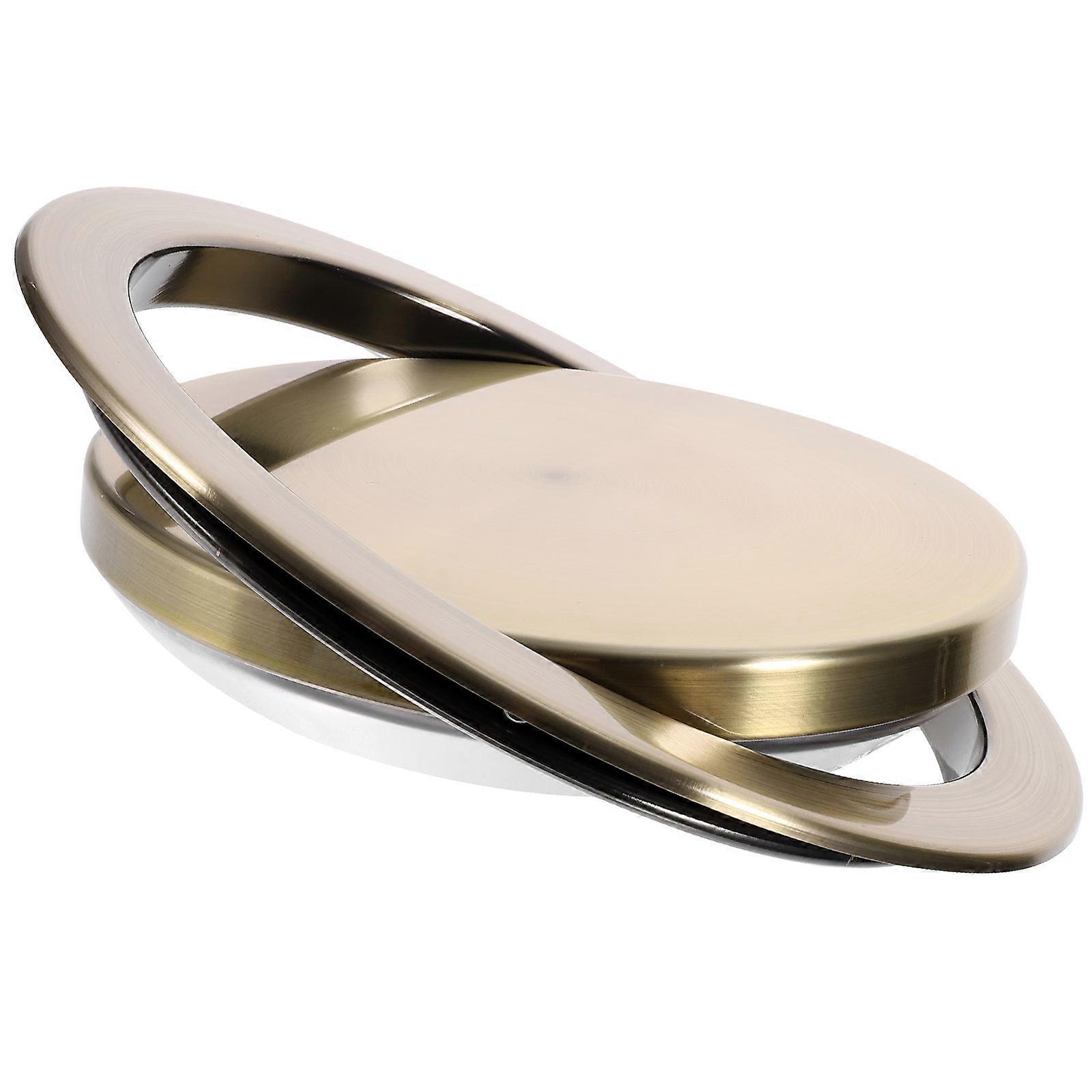 Flap Trash Can Lid for Protection with 3Pcs Embedded Stainless Steel Covers