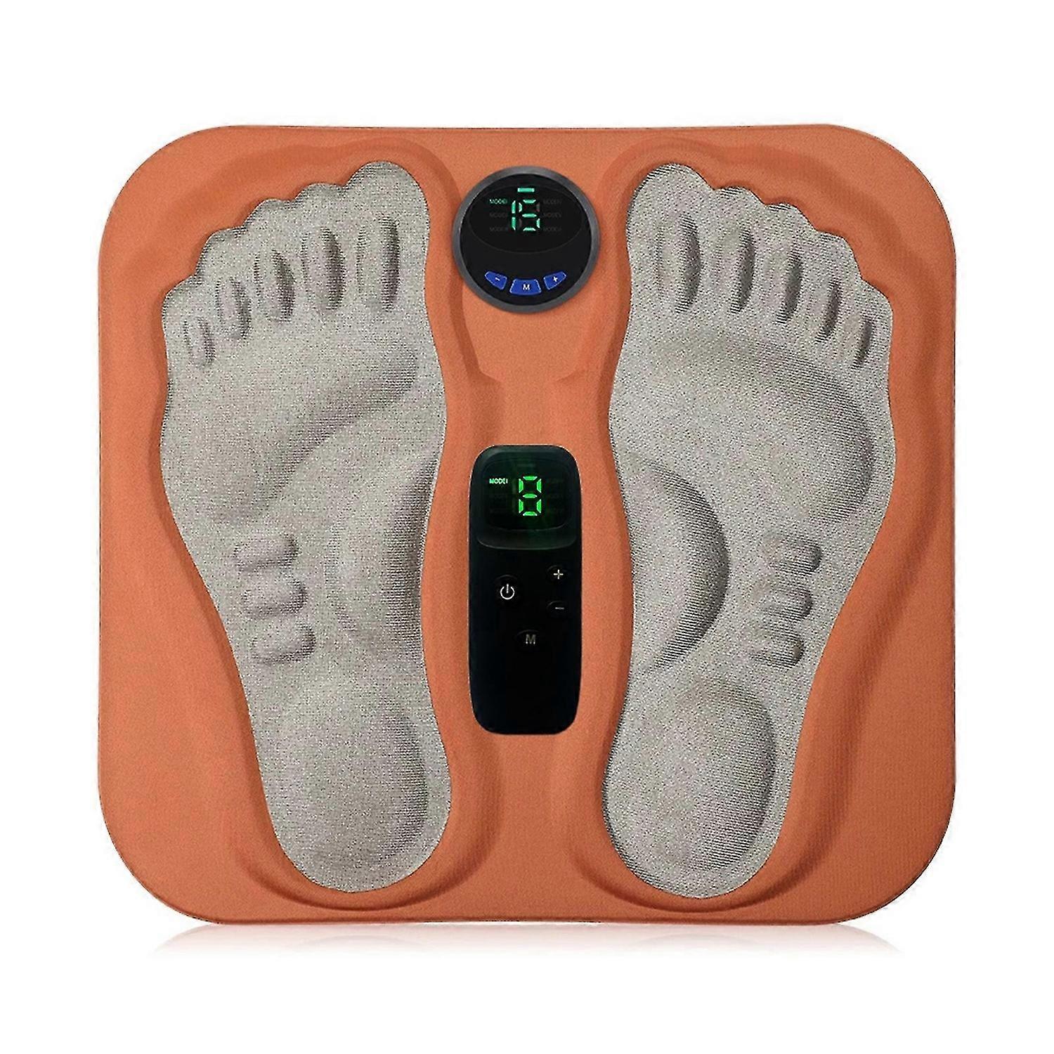 EMS Foot Massager Pro Portable Smart Foot Pain Relief Circulation Booster with 6 Modes, 15 Levels for Home/Office Use, Present for Men and Women