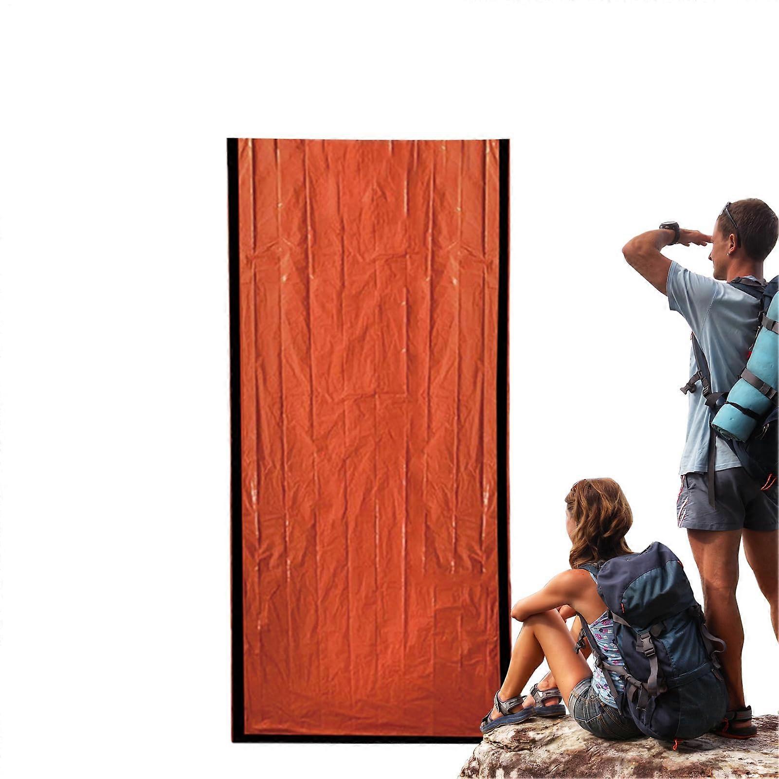 Sleeping Bag Cold Weather Waterproof Thermal Portable Camping Sleeping Bag For Adults And Kids Orange