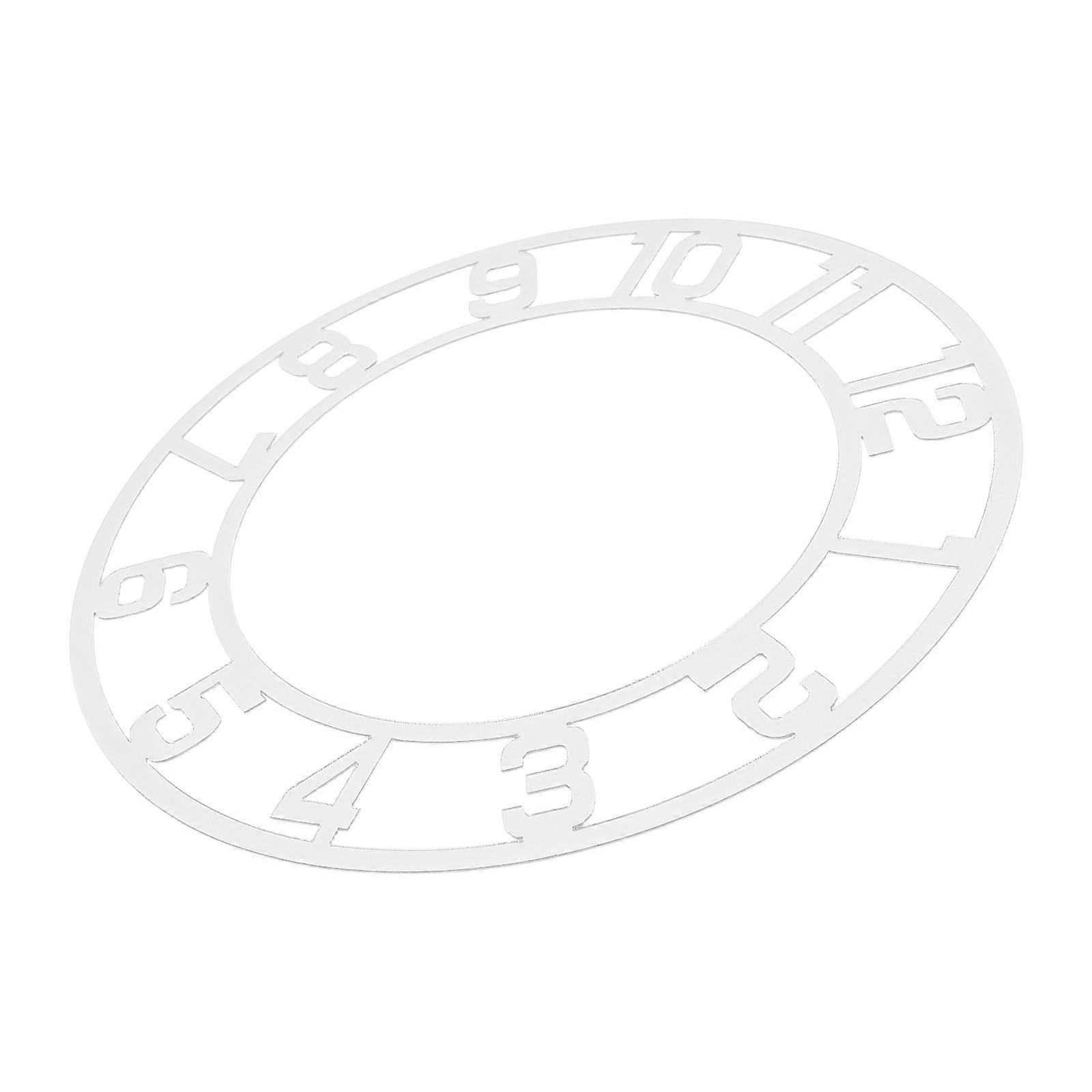 Silver Acrylic Mirror Round Clock Sticker with Roman Numerals 5Pcs for Entryway