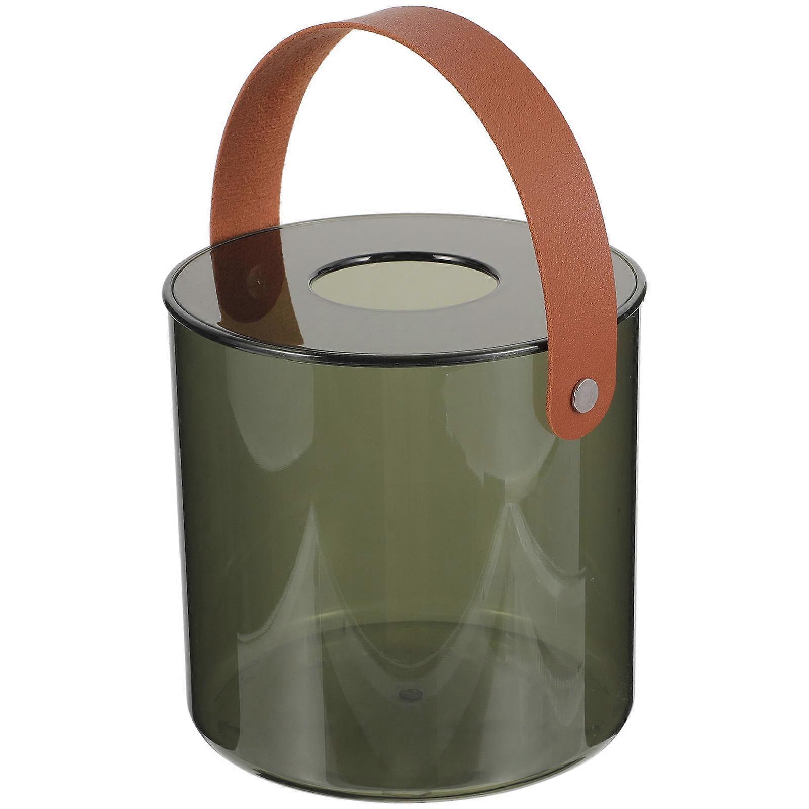 Elegant Round Tissue Storage Case For Home Use Bathroom 5Pcs Simple Design 13X12CM