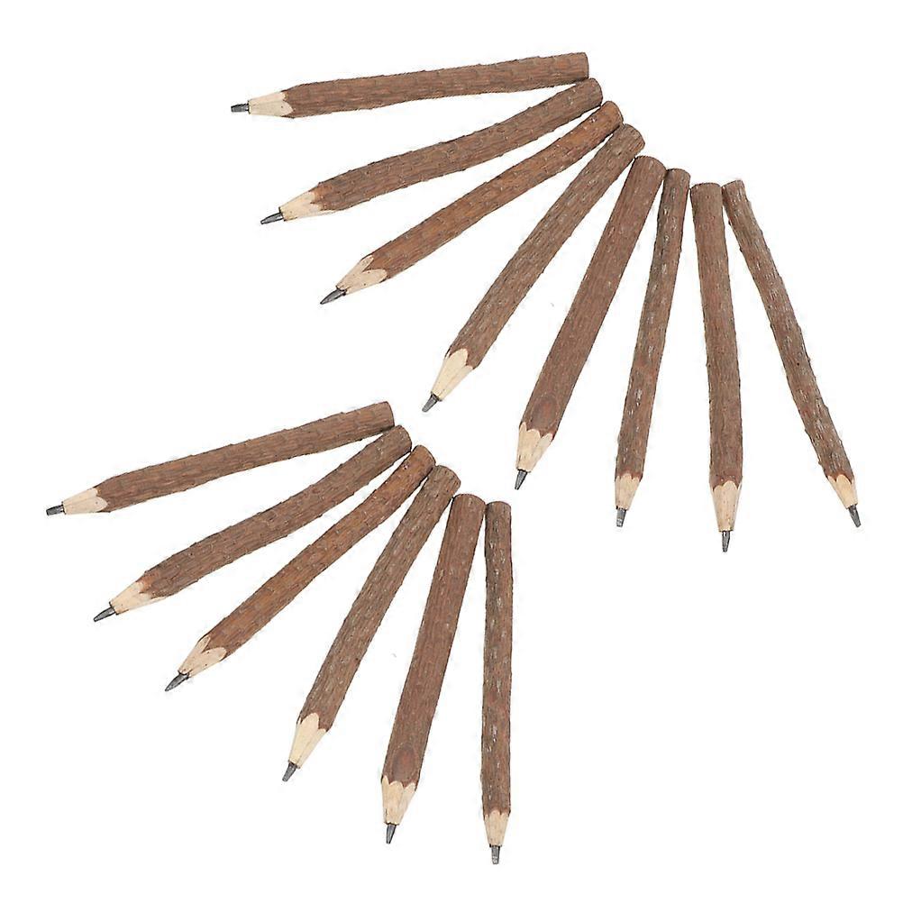 Rustic Twig Pencils For Writing Drawing And Journaling School Supplies For Kids And Adults 14Pcs Natural Bark Craft Design