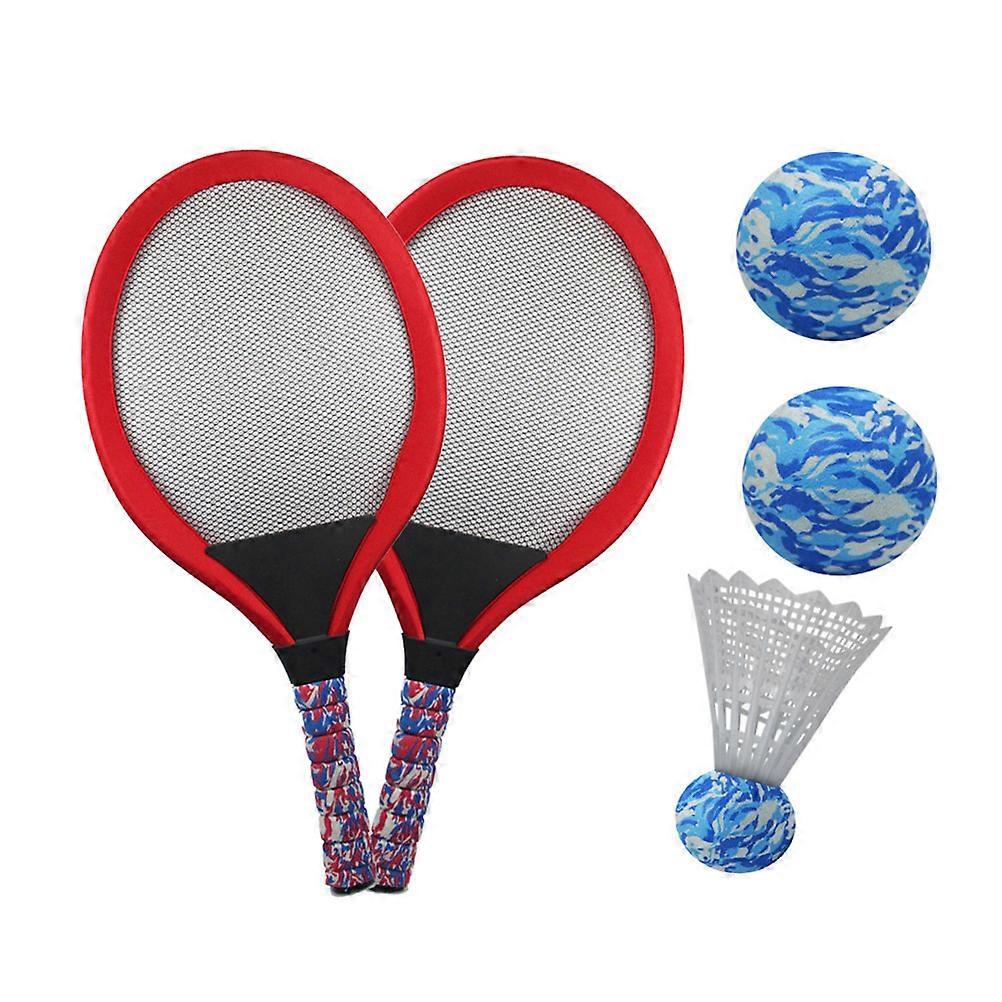 Children's Tennis Racket Kids Badminton Racket for Playing 3Pairs Red