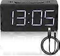Digital Alarm Clock with LED Display and Electronic Functions for Students - Stylish Clock with Clear Time Display - Programmable Alarm Function and
