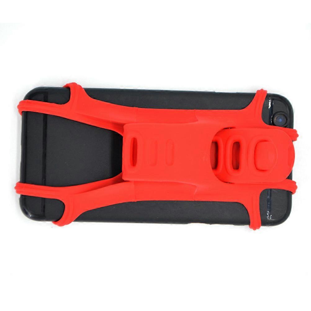 Flexible Design Mountain Bike Phone Stand 2Pcs Red Navigation Function Outdoor Cycling Accessory for Cyclists