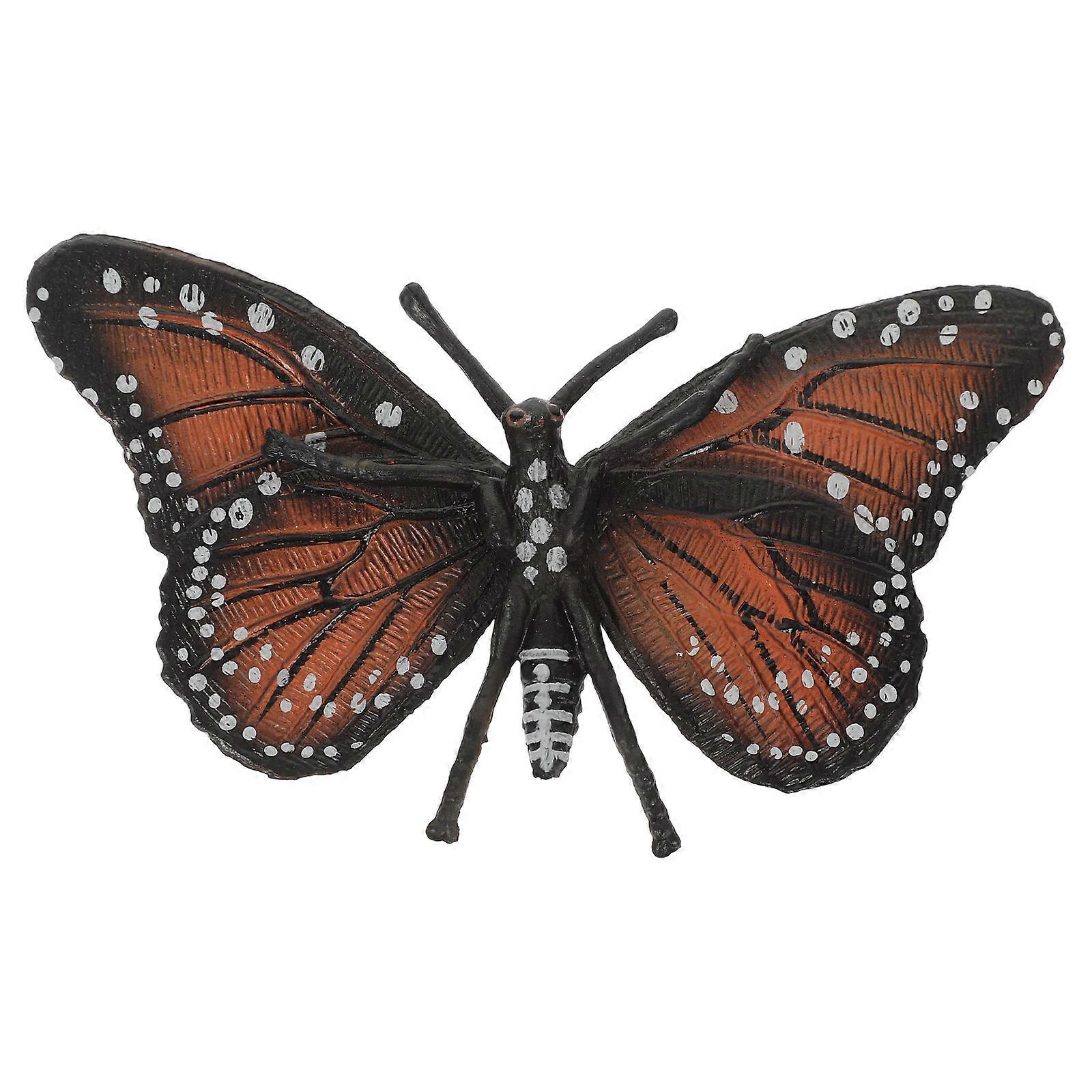 Simulation Butterfly Decoration 5Pcs Coffee Color Learning Model For Students Garden And Desktop Use