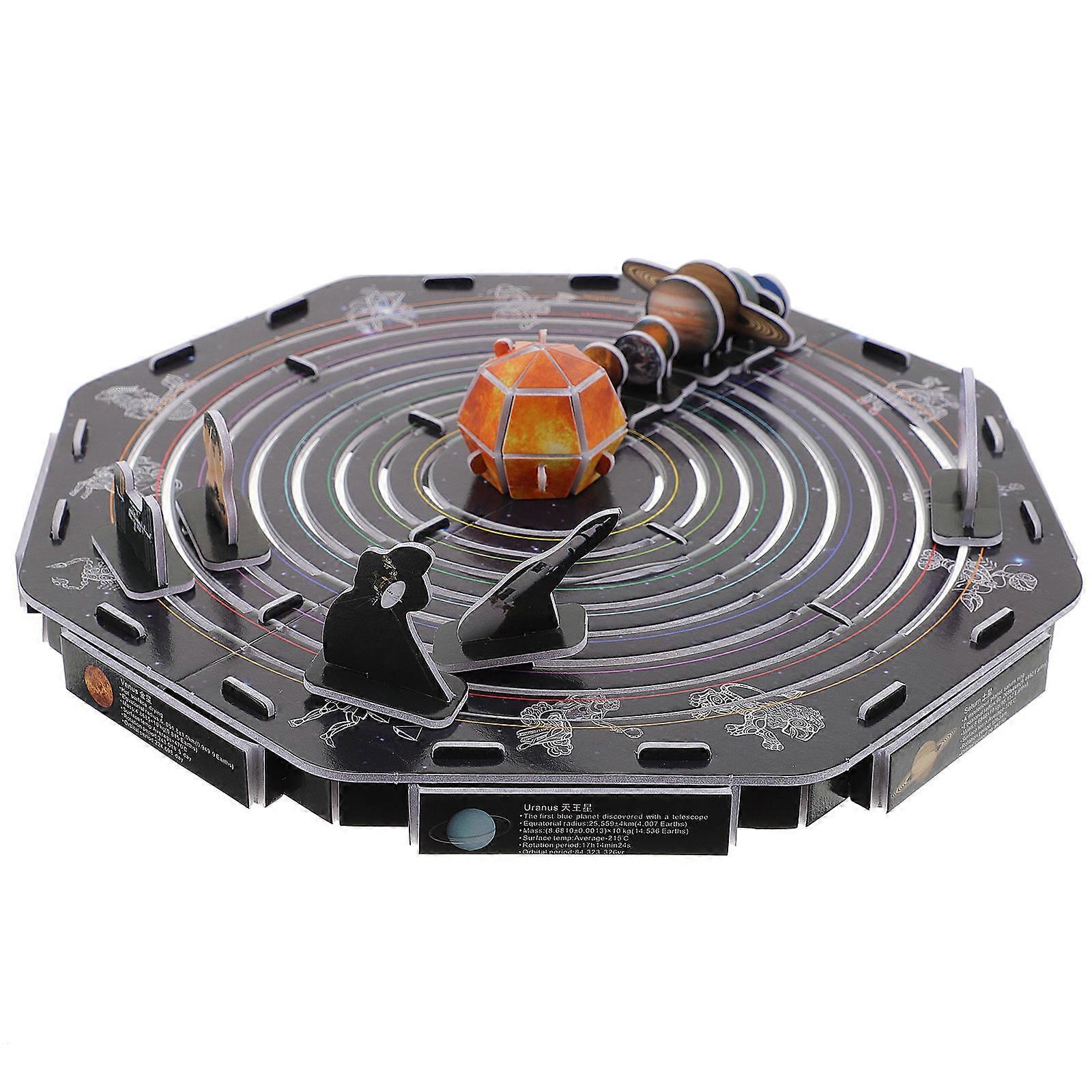 Solar System Puzzle Paper Puzzle for Kids Educational Toy 4Sets