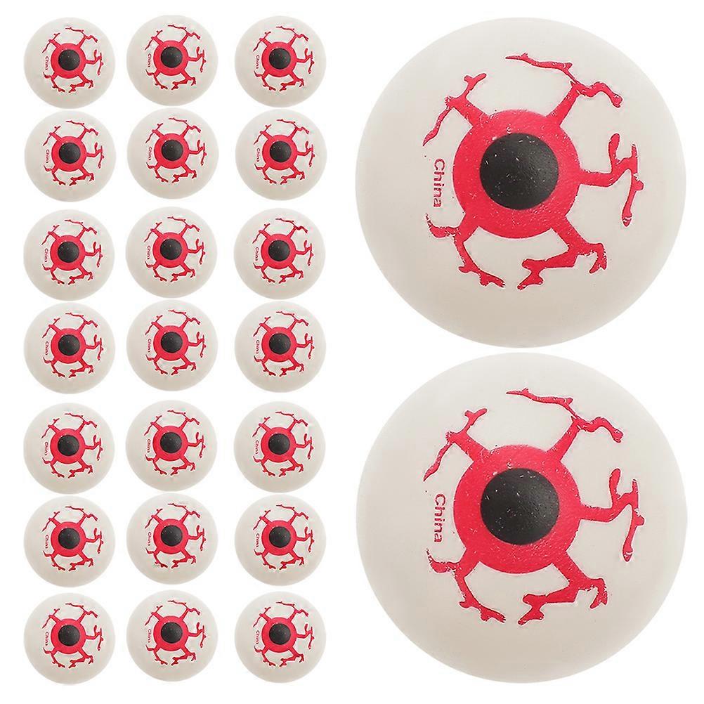 Scary Eyeballs 30Pcs Red Plastic with Bouncy Interactivity for Playing and Crafts