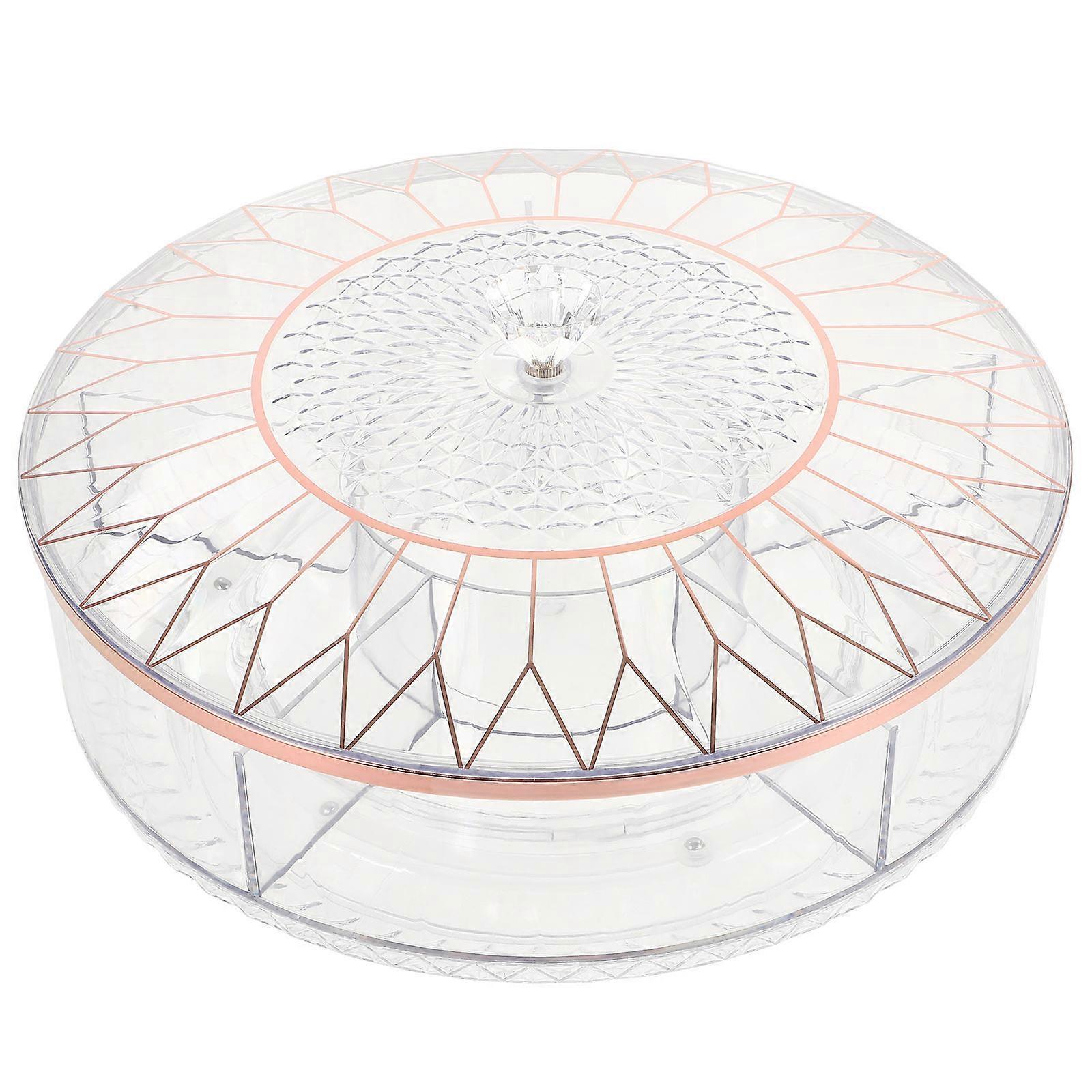 Divided Food Serving Tray For Restaurant Use And Storage Holder Hexagonal Segments Luxury Design 1Pcs