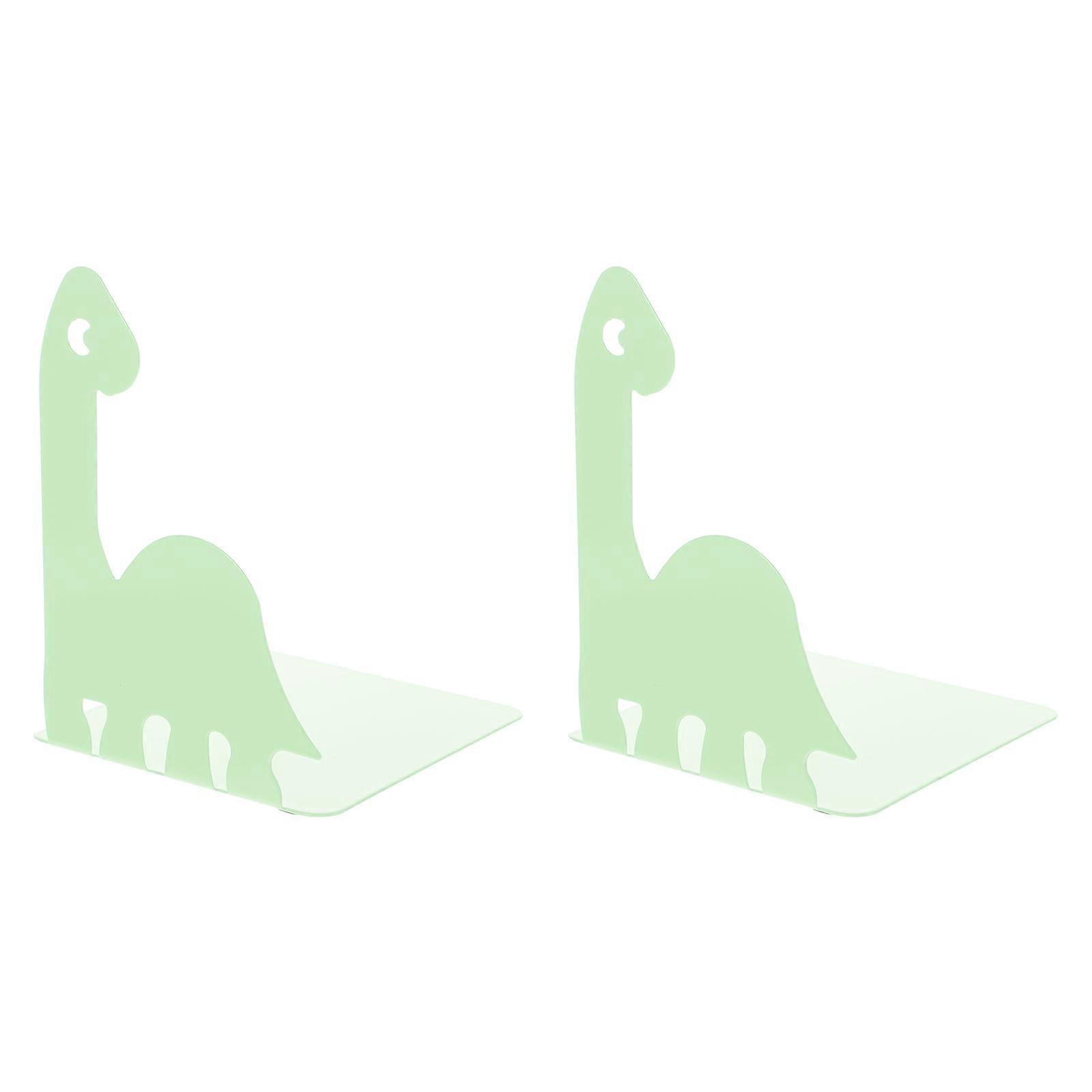 Book Rack Metal Dinosaur Shaped Bookends for Storage Use 2Pairs