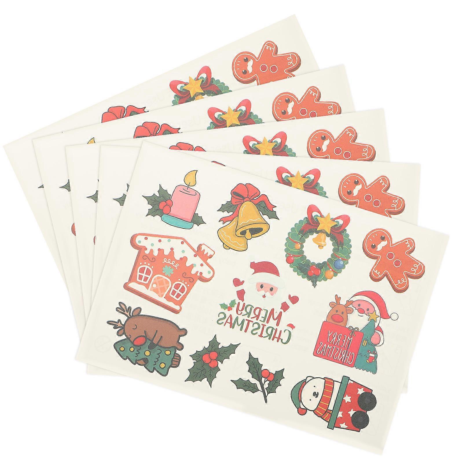 Xmas Cartoon Stickers For Boys And Girls Perfect For New Year Celebrations In Fun Multi-
