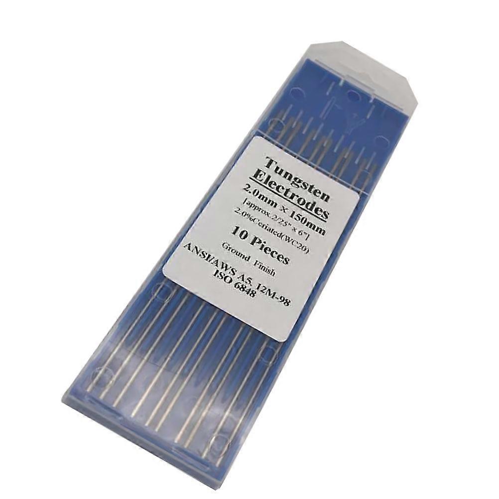 Tungsten Welding Rods For DC Welding Applications 2Pcs Silver Featuring Stable Arc And