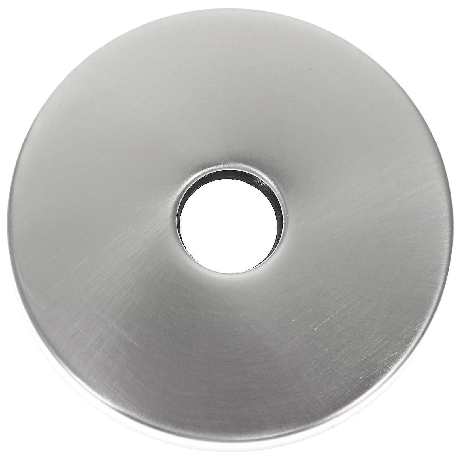 Wall Flange Round Escutcheon Plate for Pipe Use 5Pcs Silver