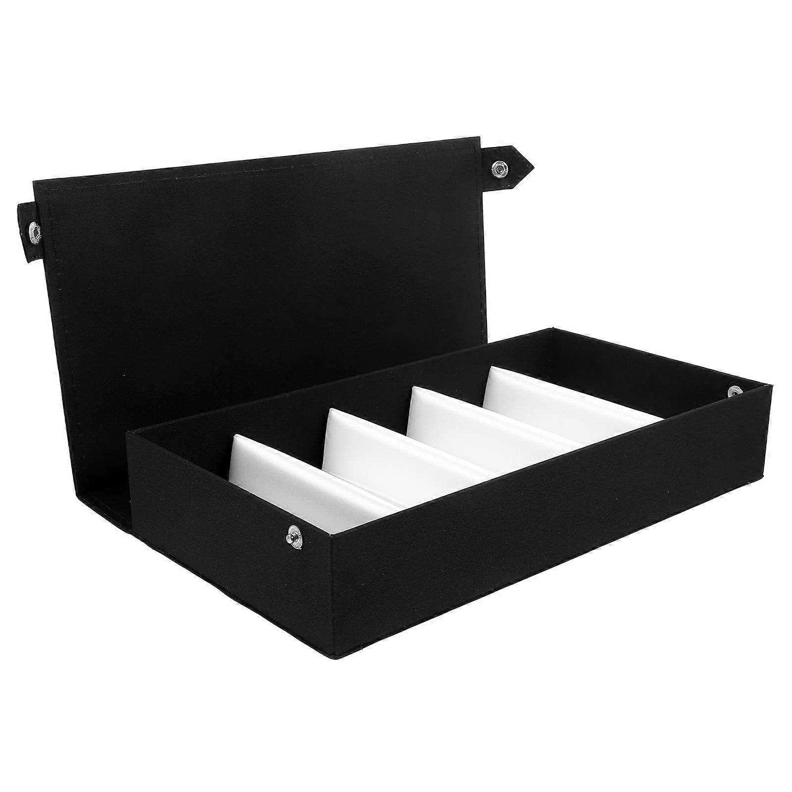 5Pcs Glasses Display Box for Storage Multifunctional Organizer Black Case
