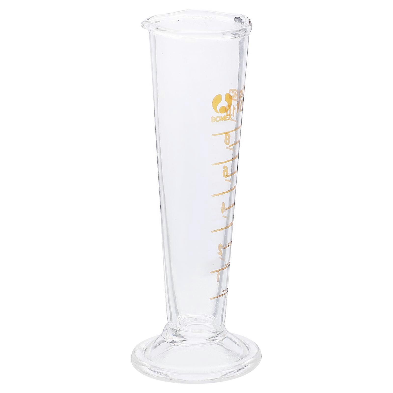 4Pcs Glass Graduated Cup Measuring Device for Laboratory Tasks