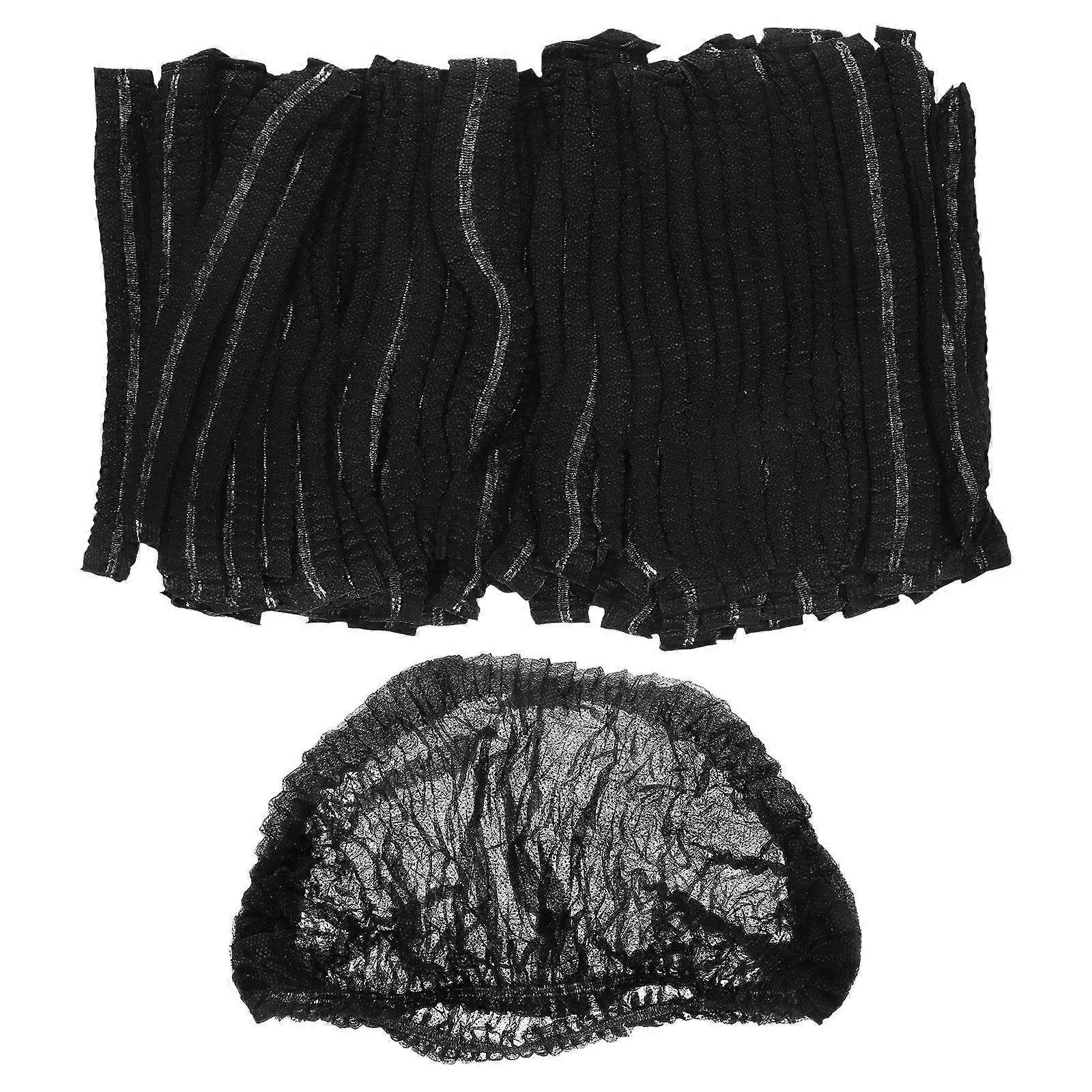 Breathable Black Disposable Mushroom Caps for Kitchen Use 300Pcs