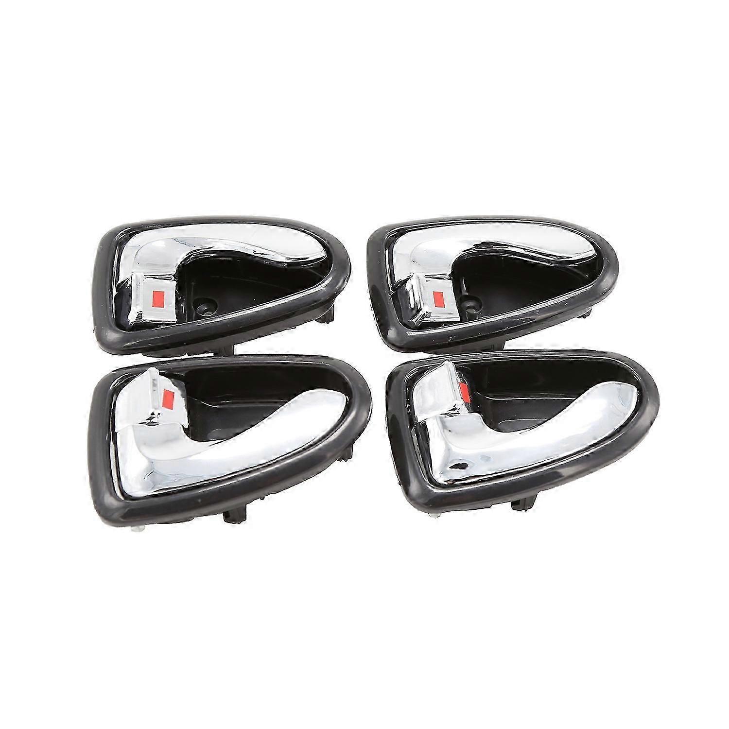 4PCS車のインナードアハンドルインテリアドアノブ、ヒュンダイアクセント2001-2006用