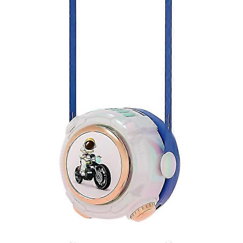 For Md6663 Cartoon Space Capsule Mini Portable Bladeless Hanging Neck