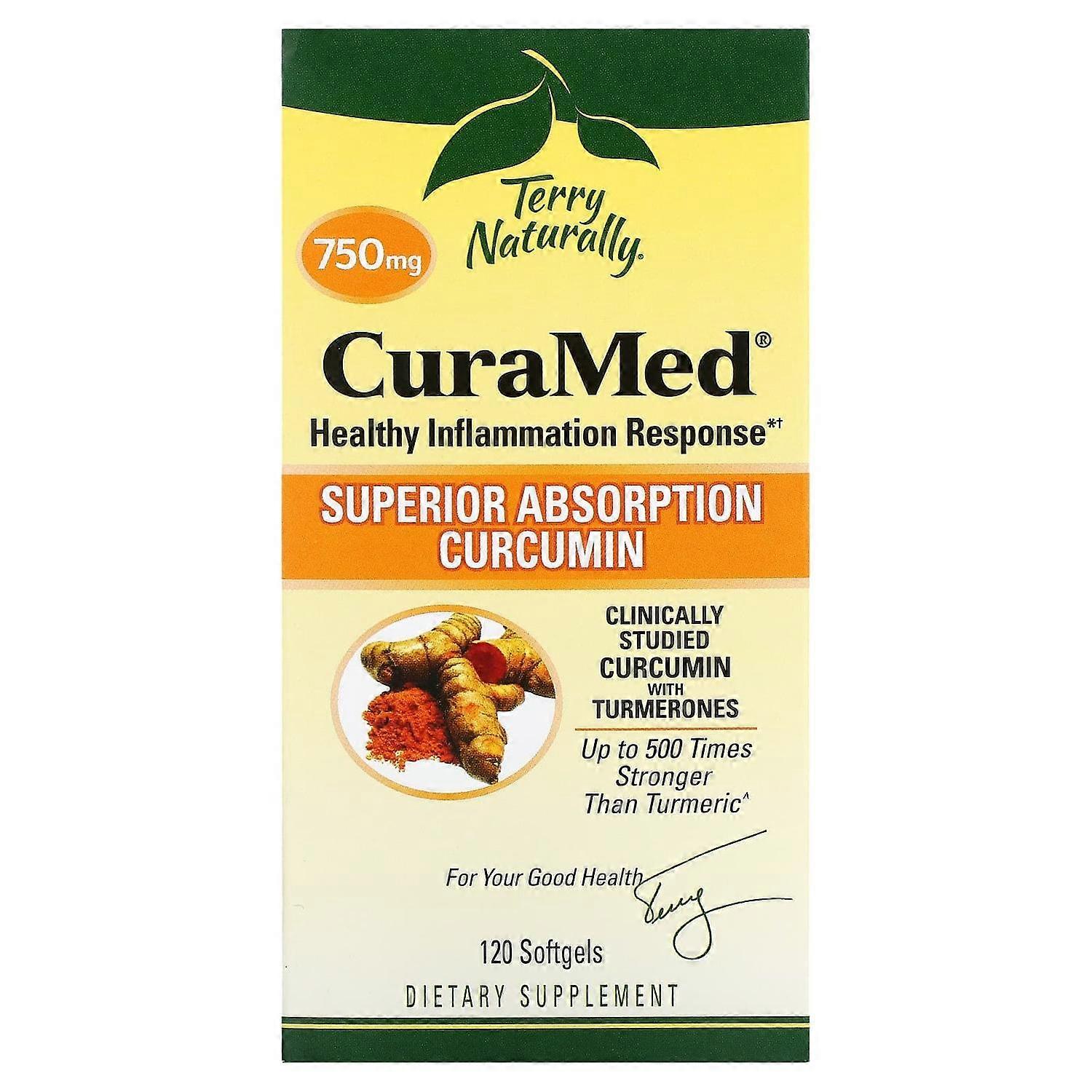 Terry Naturally, CuraMed, 750 mg, 120 Softgels