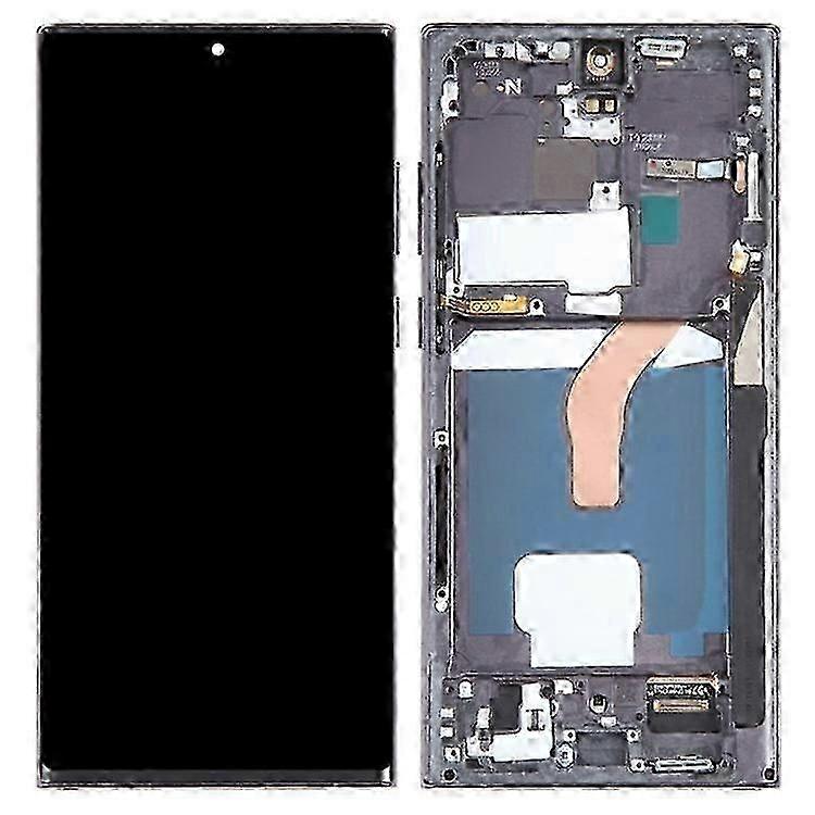 Compatible For Samsung Galaxy S22 Ultra 5g S908 Grade C Lcd Screen And Digitizer Assembly + Frame Part (tft) (without Logo)