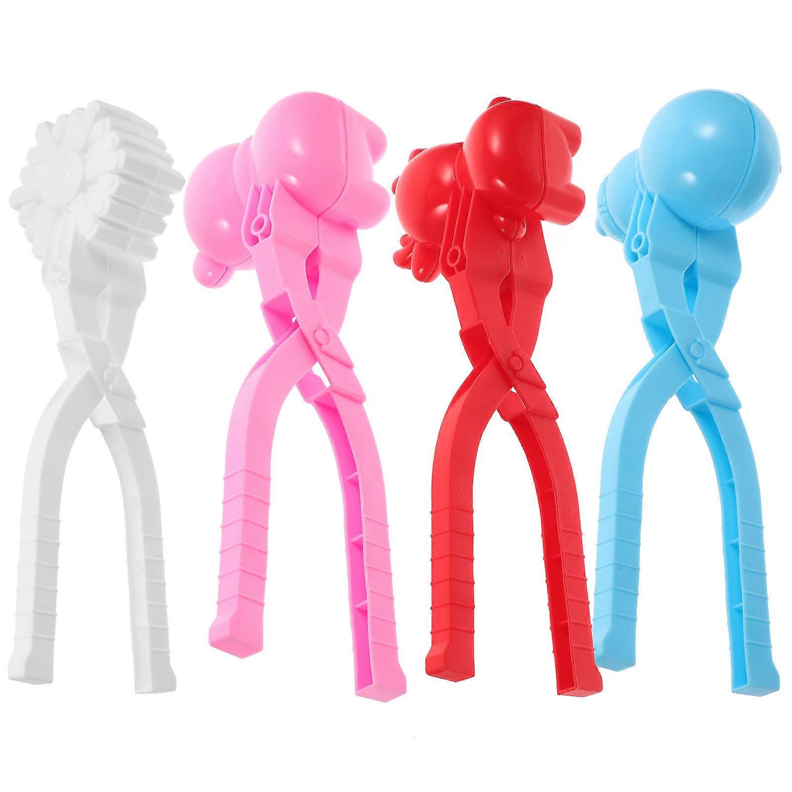 Snow Toy Set 4Pcs Durable Design Beach Play Assorted Color Making Toys for Kids