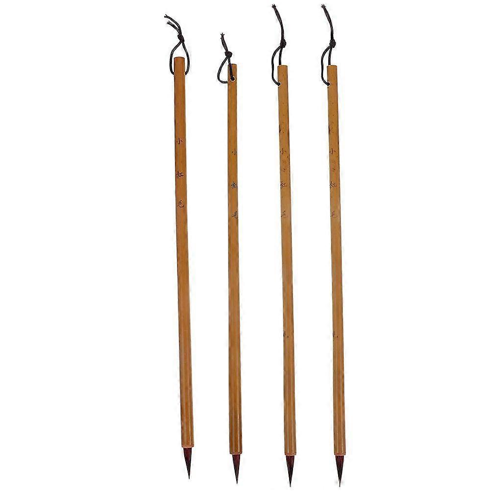 4pcs Multi-function Painting Brushes Household Chinese Brushes Multi-function Calligraphy Brushes