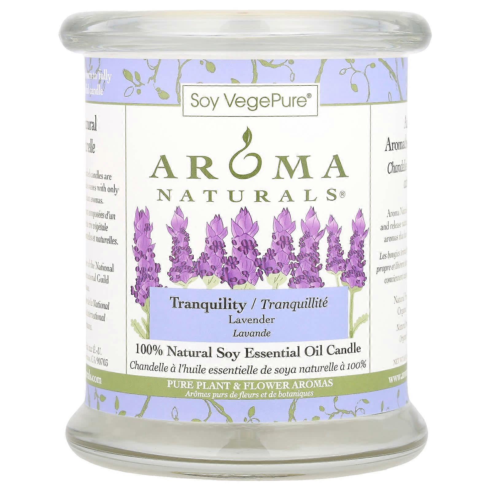 Soy VegePureÃÂÃÂÃÂÃÂ¬ÃÂÃÂÃÂÃÂ, 100% Natural Soy Essential Oil Candle, Tranquility, Lavender, 8.8 oz (260 g)