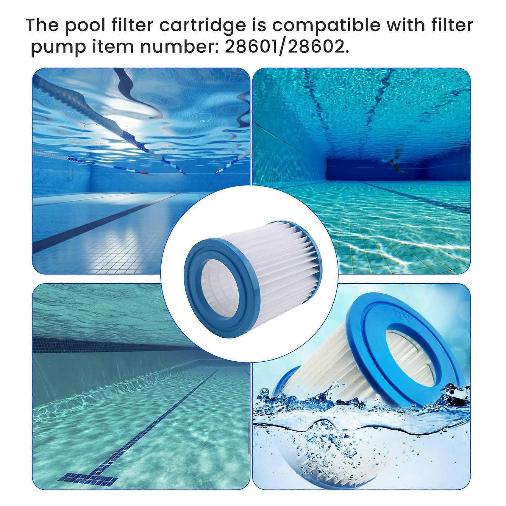 8Pcs Pool Filter Cartridges 89x79x45Mm Replacement Swimming Pool Filter for Pool Filter Pump Cleaner